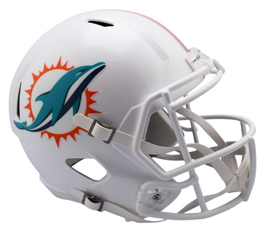 Miami Dolphins Full Size Speed Replica Helmet - Pro Jersey Sports