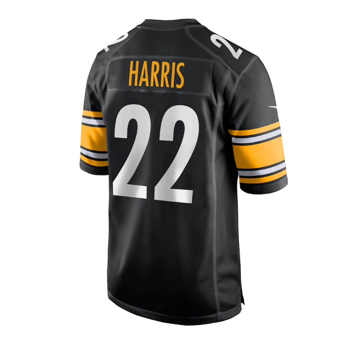 Youth Pittsburgh Steelers Najee Harris Nike Black Game Jersey - Pro Jersey Sports