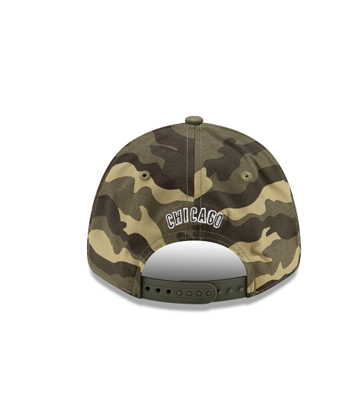 Chicago Cubs 2021 Armed Forces Day Camo New Era 9FORTY Stretch-Snap Hat - Pro Jersey Sports