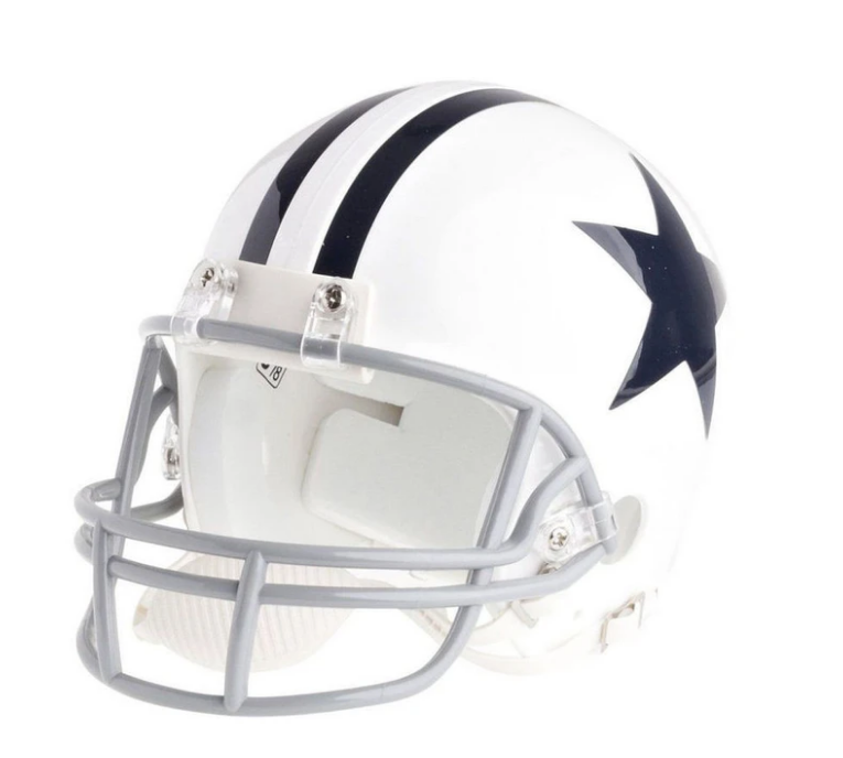 Dallas Cowboys 1960-63 Retro VSR4 Mini Helmet - Pro Jersey Sports