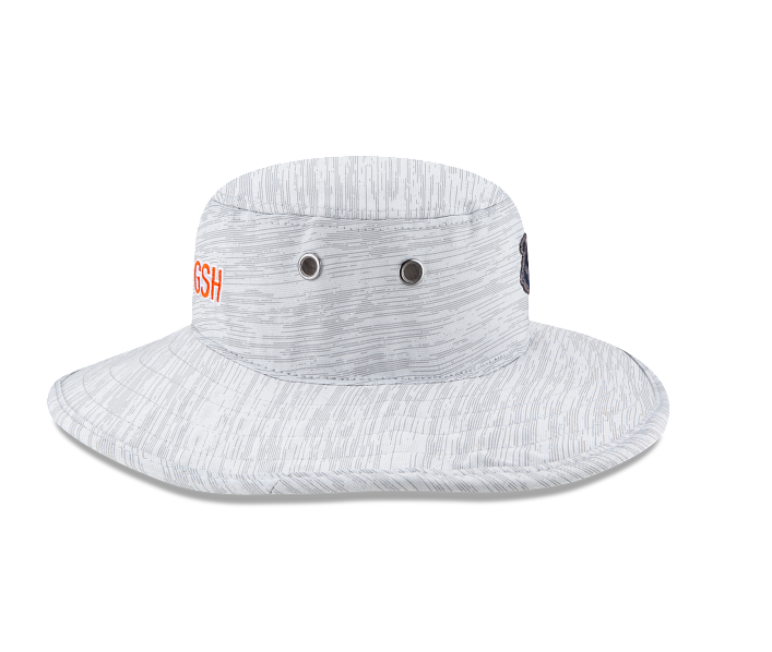 Chicago Bears 2021 Training Camp Gray Historic Logo Pan Bucket Hat By New Era