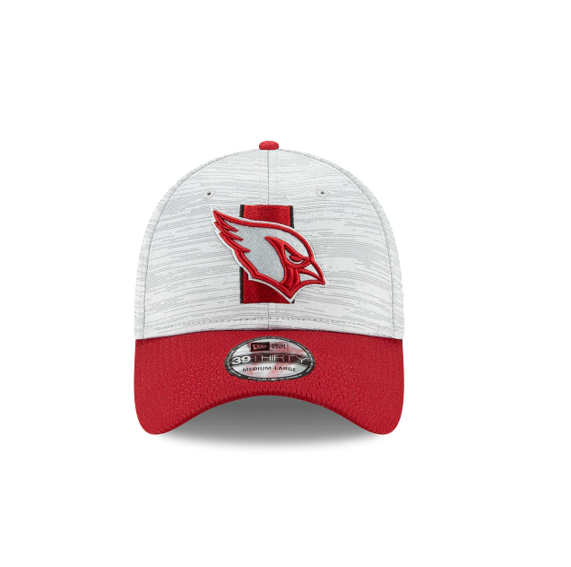 Arizona Cardinals 2021 Training Camp On Field Gray/Royal New Era 39THIRTY Flex Fit Hat