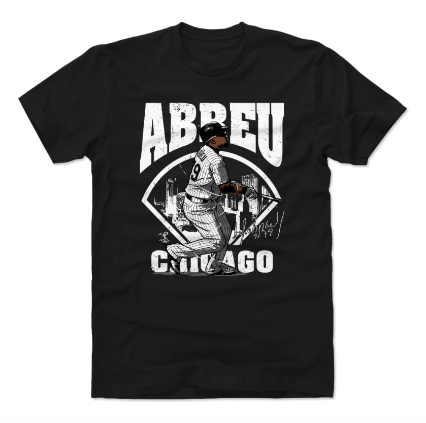 Men's 500 Level Jose Abreu Chicago White Sox Field Black Tee - Pro Jersey Sports