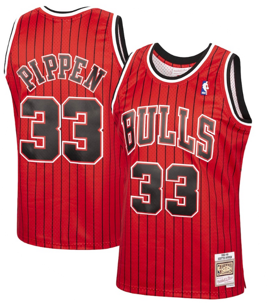 Men's Chicago Bulls Scottie Pippen Mitchell & Ness Hardwood Classics Reload 2.0 Swingman Jersey - Red