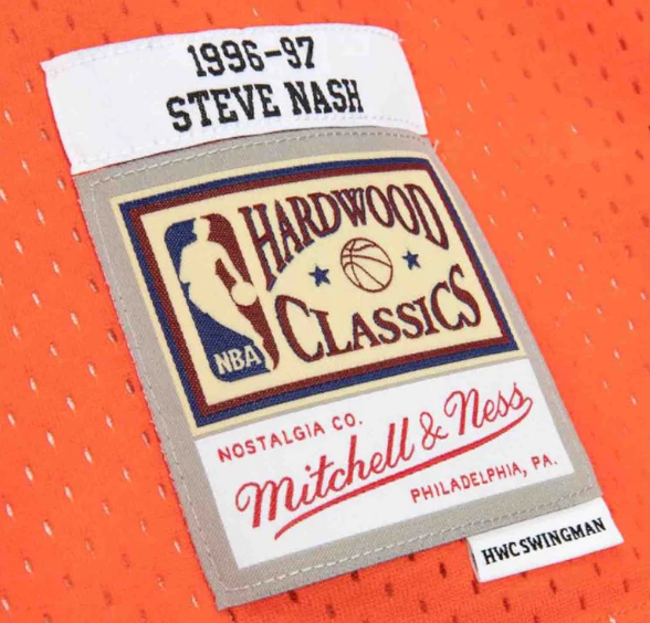 Men's Steve Nash Phoenix Suns Mitchell & Ness 1996-97 Hardwood Classics Reload 2.0 Swingman Jersey - Orange - Pro Jersey Sports
