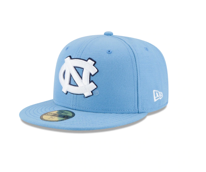 Mens North Carolina Tar Heels New Era Carolina Blue Basic 59FIFTY Fitted Hat - Pro Jersey Sports
