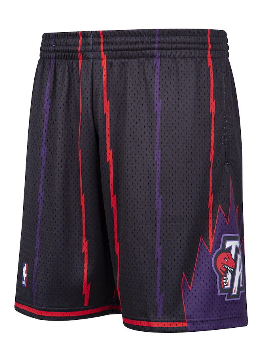 Men's Toronto Raptors Mitchell & Ness Black Hardwood Classic Reload Swingman Shorts - Pro Jersey Sports