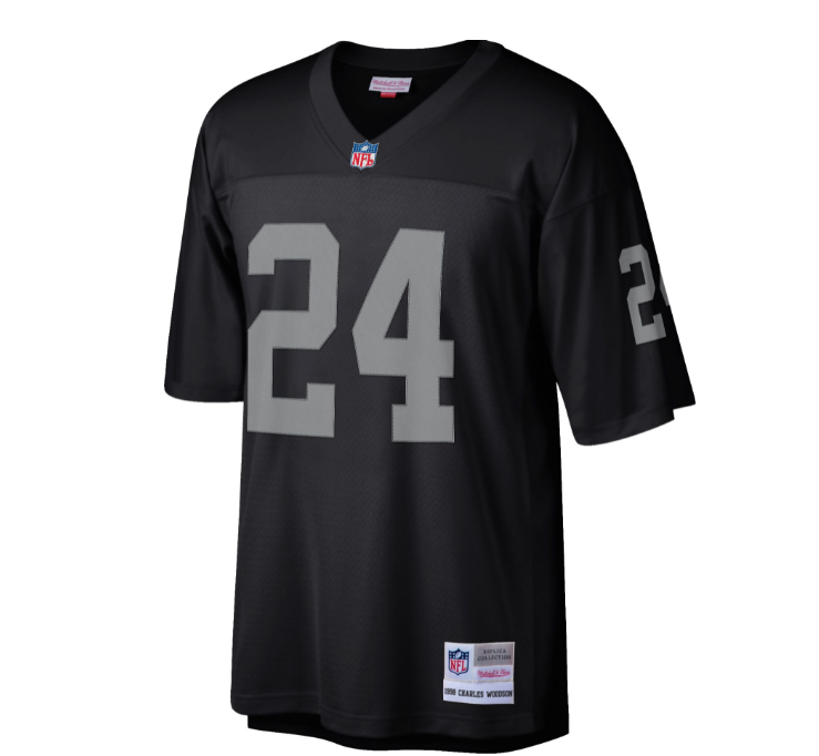 Men's Oakland Raiders Charles Woodson Mitchell & Ness Black 1998 Home Legacy Jersey - Pro Jersey Sports