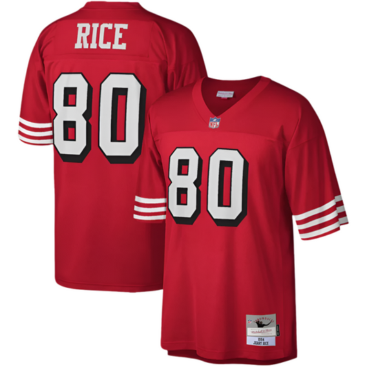 Jerry Rice San Francisco 49ers Mitchell & Ness 1994 Legacy Replica Jersey - Scarlet - Pro Jersey Sports
