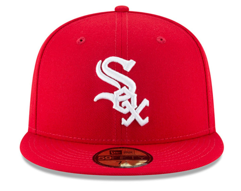 Men's Chicago White Sox New Era MLB Basic Scarlet 59FIFTY Fitted Hat