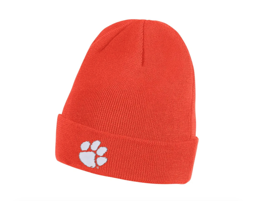 Nike Clemson Tigers Nike Orange Sideline Cuffed Beanie Knit - Pro Jersey Sports
