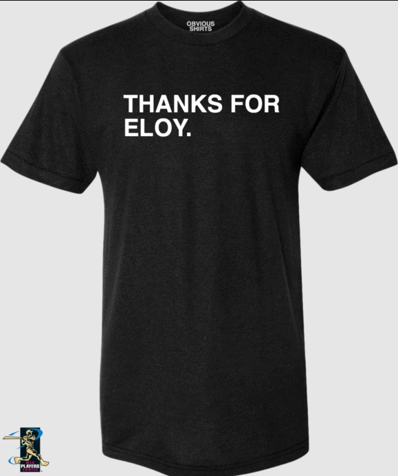 Men's Obvious Shirts Eloy Jimenez Chicago White Sox "Thanks For Eloy." Tee - Pro Jersey Sports