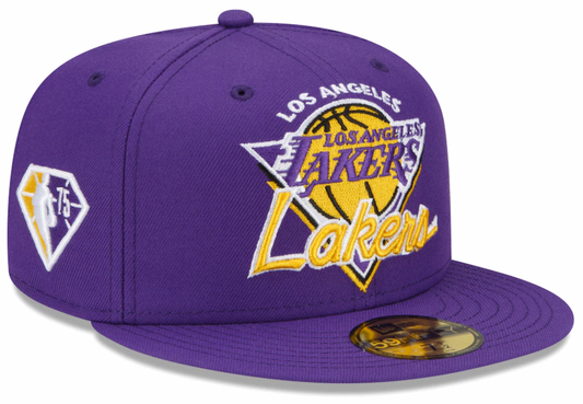 Men's Los Angeles Lakers NBA 2021 Tip Off New Era Purple 59FIFTY Fitted Hat - Pro Jersey Sports