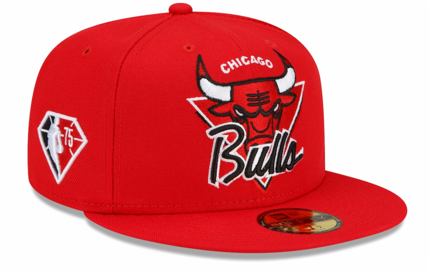 Men's Chicago Bulls NBA 2021 Tip Off New Era Red 59FIFTY Fitted Hat - Pro Jersey Sports