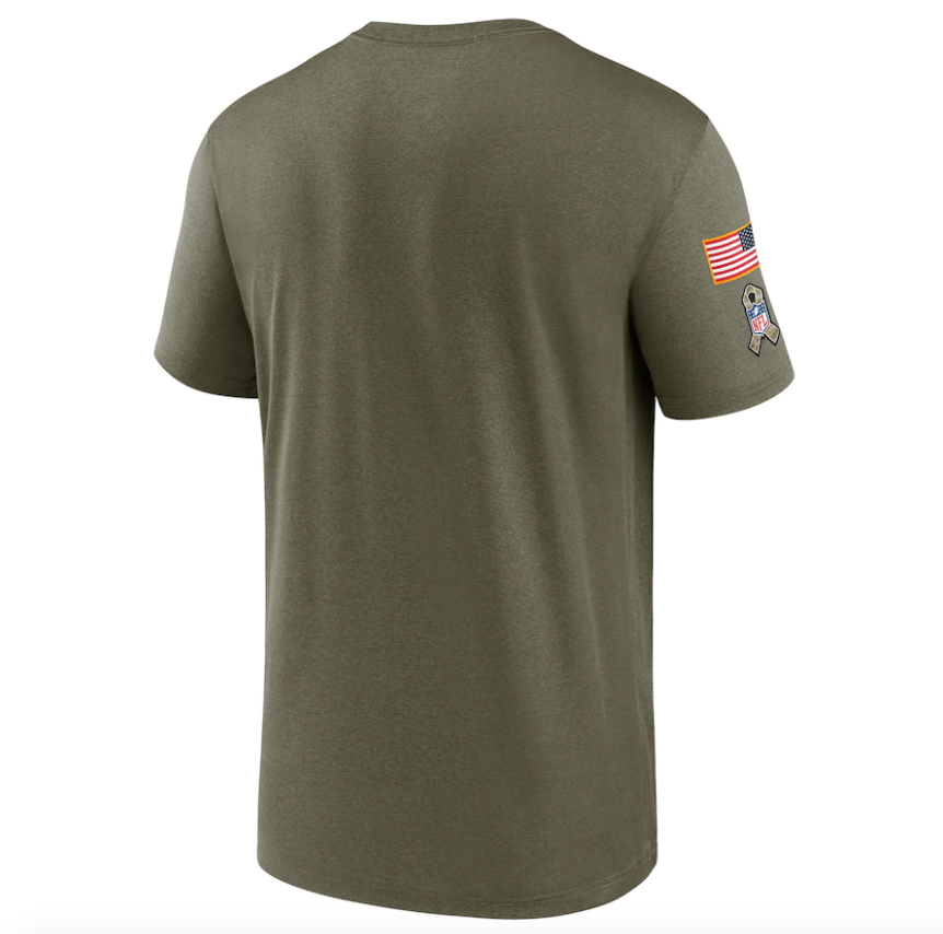 Men's Green Bay Packers Nike Olive 2021 Salute To Service Legend Performance T-Shirt - Pro Jersey Sports