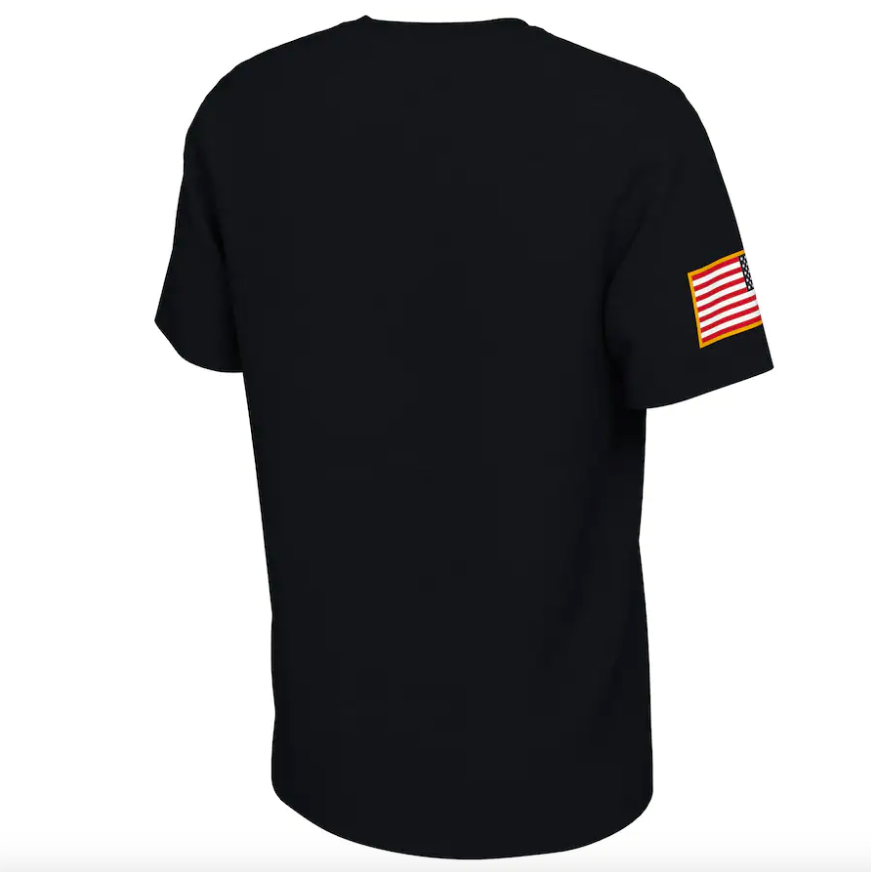 Iowa Hawkeyes Veterans Day Nike Sideline Black T-Shirt - Pro Jersey Sports