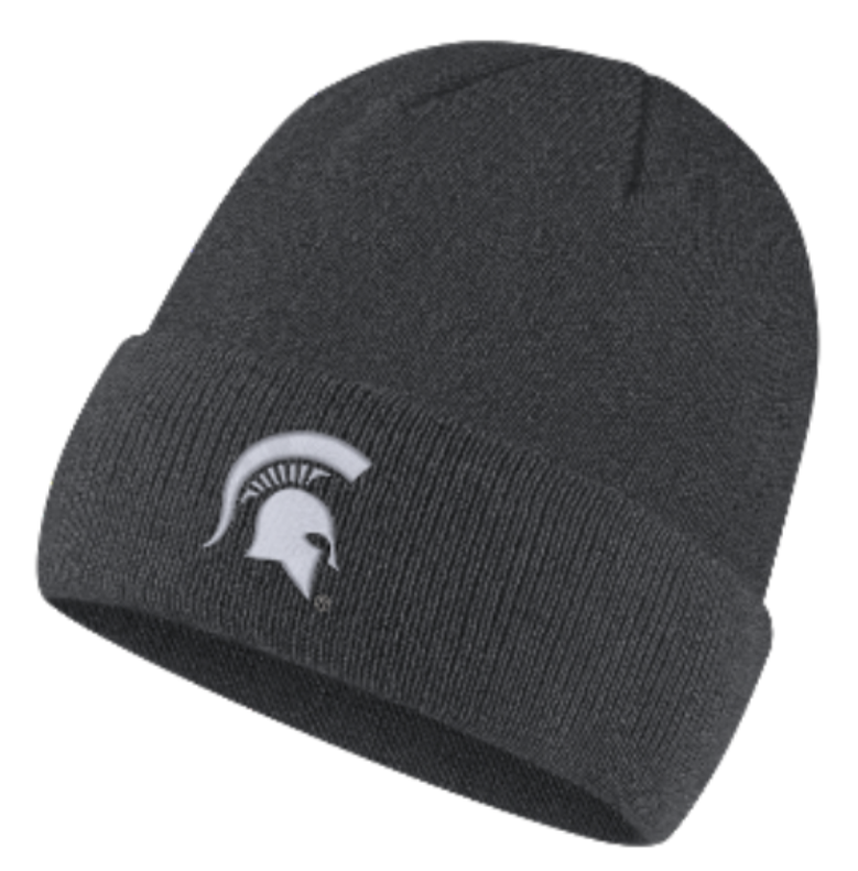Michigan State Spartans Nike College Logo Gray Beanie - Pro Jersey Sports
