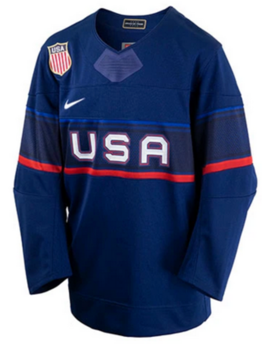 Youth USA Hockey Nike Olympic Navy Replica Jersey - Pro Jersey Sports