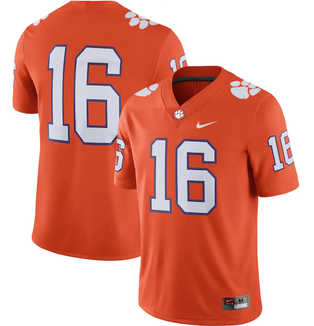 Nike Clemson Tigers #16 Replica Game Football Jersey - Pro Jersey Sports