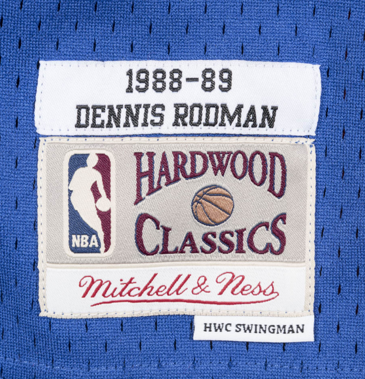Men's Detroit Pistons Dennis Rodman 1988-89 Mitchell & Ness NBA Men's Hardwood Classic Swingman Jersey