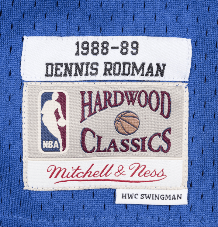 Men's Detroit Pistons Dennis Rodman 1988-89 Mitchell & Ness NBA Men's Hardwood Classic Swingman Jersey - Pro Jersey Sports
