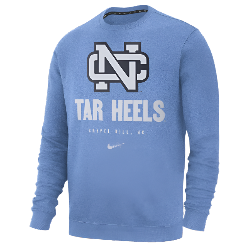 Men's North Carolina Tar Heels Nike College Vault Club Crew Neck Sweatshirt - Pro Jersey Sports