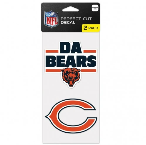 Chicago Bears 2- Pack Perfect Cut Decals By Wincraft - Pro Jersey Sports