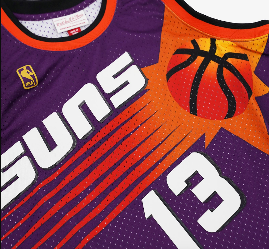 Men's Phoenix Suns Steve Nash Mitchell & Ness Purple 1996-97 Hardwood Classics Swingman Jersey - Pro Jersey Sports