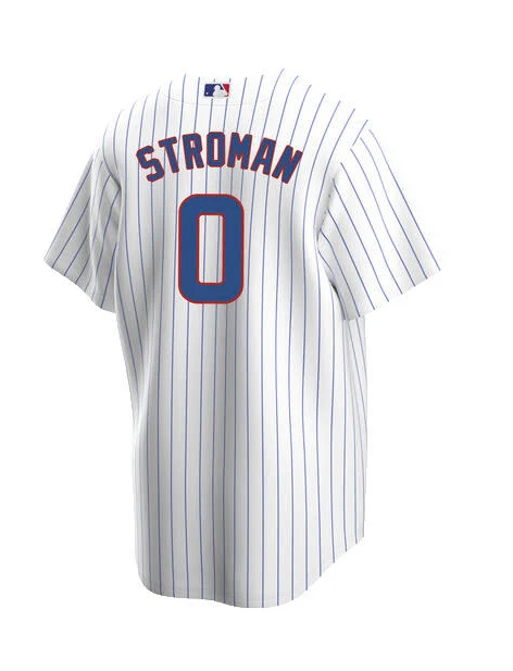 NIKE Men's Chicago Cubs Marcus Stroman White Home Premium Stitch Replica Jersey - Pro Jersey Sports