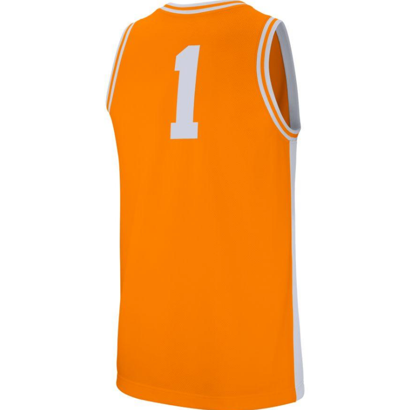 Men's Tennessee Volunteers Nike Retro Orange Replica #1 Basketball Jersey - Pro Jersey Sports