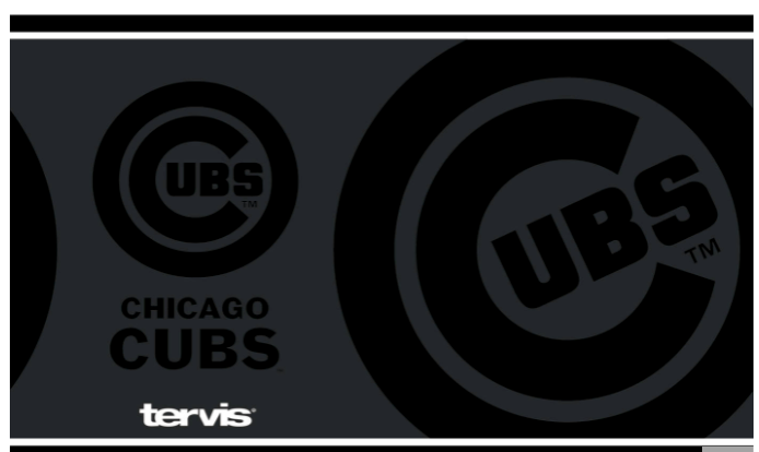 Chicago Cubs™ Blackout 20 oz. Stainless Steel Tumbler - Pro Jersey Sports