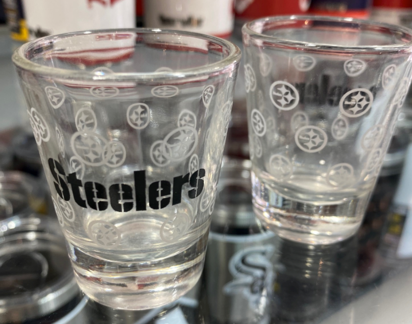 Pittsburgh Steelers All Over Print 2oz. Shot Glass - Pro Jersey Sports