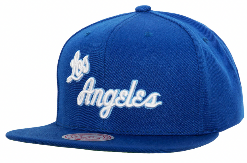 Men's Los Angeles Lakers Mitchell & Ness Blue Core Basic Snapback Hat - Pro Jersey Sports