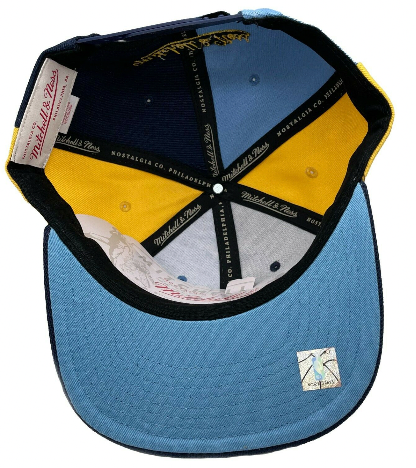 Memphis Grizzlies Mitchell & Ness NBA Pinwheel Snapback Hat - Pro Jersey Sports