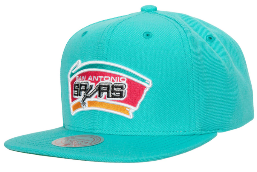 Men's Mitchell & Ness San Antonio Spurs Ground 2.0 Teal Adjustable Snapback Hat - Pro Jersey Sports