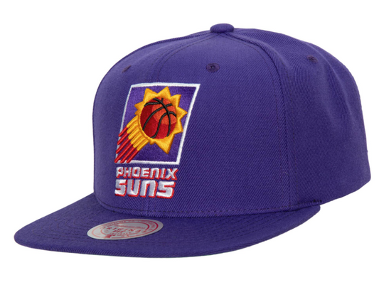 Men's Phoenix Suns Mitchell & Ness Ground 2.0 Purple Snapback Adjustable Hat