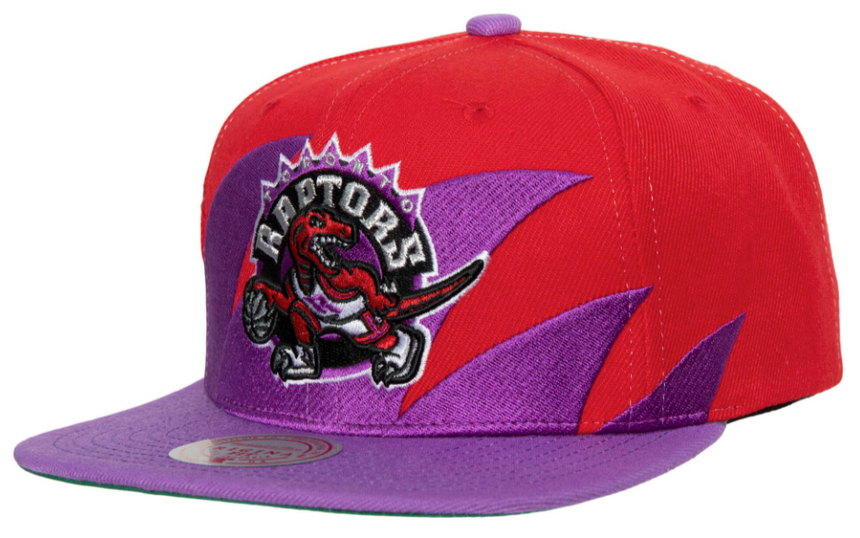 Toronto Raptors HWC Sharktooth Mitchell & Ness Snapback Hat - Pro Jersey Sports