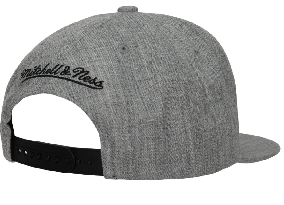 Brooklyn Nets Gray Heather 2.0 Mitchell & Ness Snapback Hat