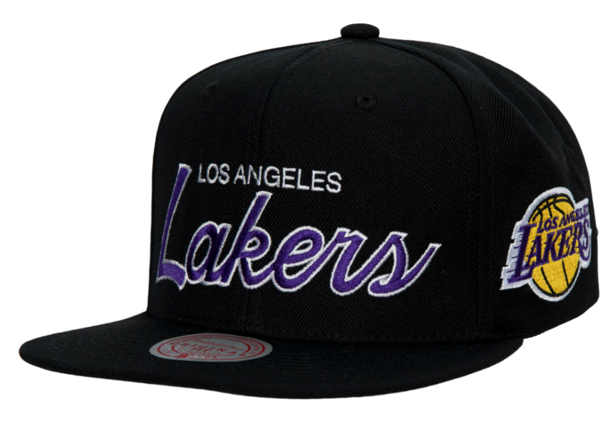 Los Angeles Lakers Team Script 2.0 Mitchell & Ness Snapback Hat - Pro Jersey Sports