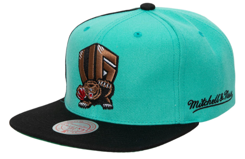 Vancouver Grizzlies NBA Rear Script Deadstock Mitchell & Ness Snapback Hat - Pro Jersey Sports