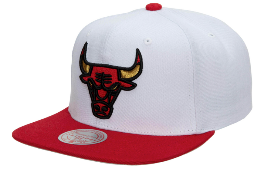 Men's Chicago Bulls Mitchell & Ness 50th Anniversary Red/White Snapback Hat - Pro Jersey Sports