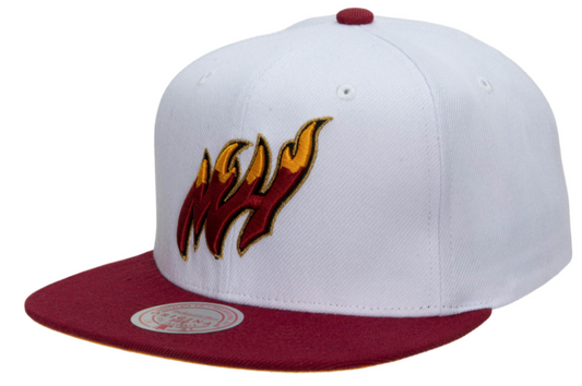 Men's Miami Heat Mitchell & Ness 50th Anniversary HWC Teal/White Snapback Hat - Pro Jersey Sports