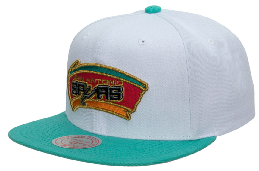 Men's San Antonio Spurs Mitchell & Ness 50th Anniversary HWC Blue/White Snapback Hat - Pro Jersey Sports