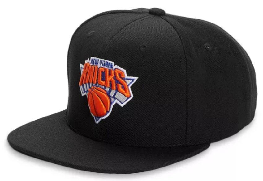 Men's New York Knicks NBA Core basic Black Mitchell & Ness Snapback Hat - Pro Jersey Sports