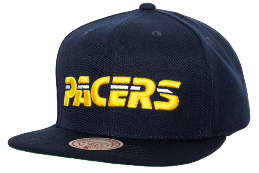 Men's Indiana Pacers NBA Core Basic Navy Mitchell & Ness Snapback Hat - Pro Jersey Sports
