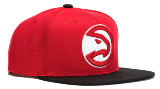 Atlanta Hawks NBA Basic Core HWC Red/Black Mitchell & Ness Snapback Hat - Pro Jersey Sports