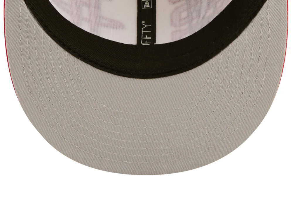 Houston Rockets New Era 2022 NBA Draft 9FIFTY Snapback Adjustable Hat - Cream/Red - Pro Jersey Sports