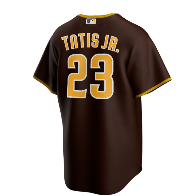 Nike Men's Replica San Diego Padres Fernando Tatis Jr. Cool Base Brown Jersey - Pro Jersey Sports