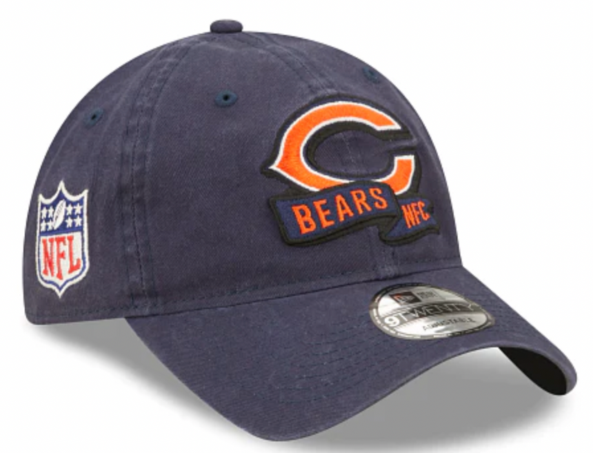 Chicago Bears 2022 Sideline Primary Logo 9TWENTY Adjustable Hat - Pro Jersey Sports