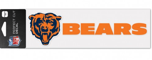 Chicago Bears Wordmark 3"X10" Perfect Cut Decal By Wincraft - Pro Jersey Sports